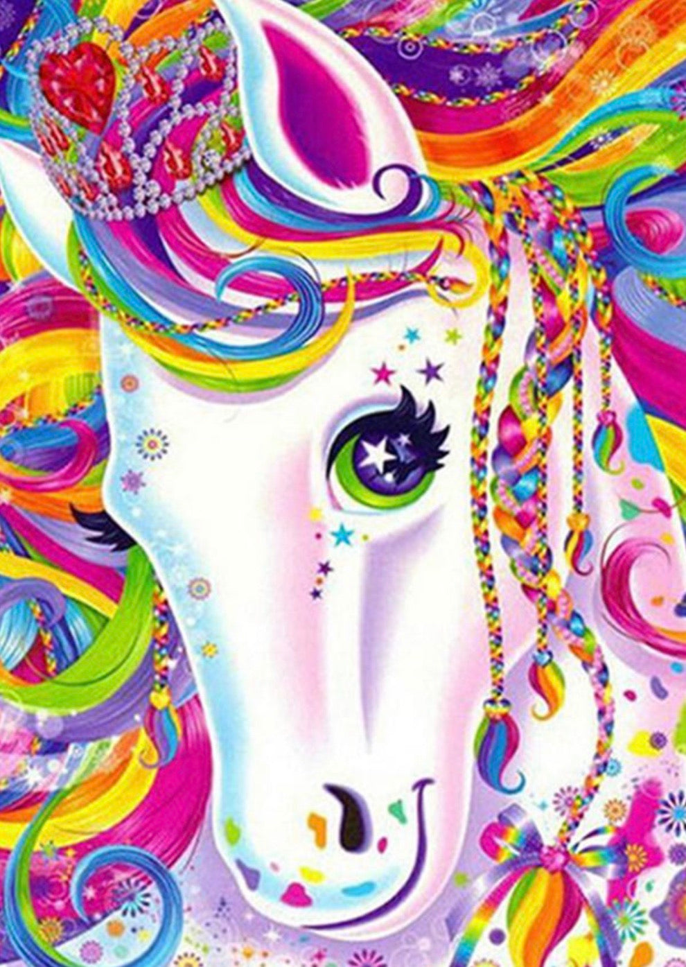 30 x 40 full round drill diamond painting - unicorn FKW1197