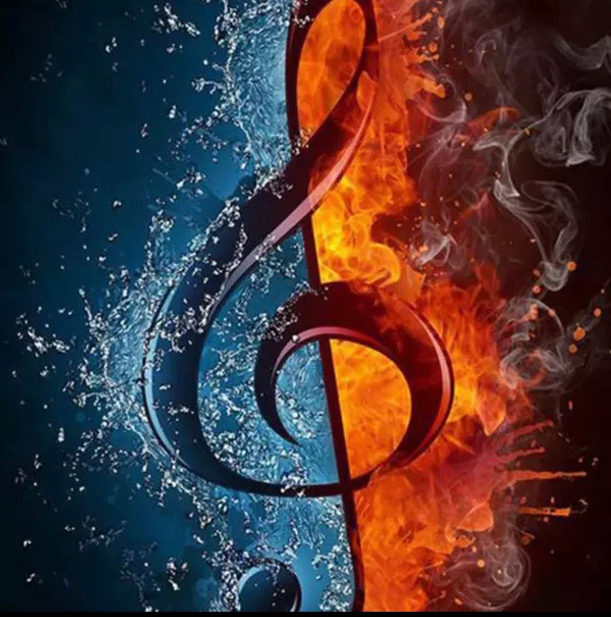30 x 40 full drill diamond painting - (Fkw1188) music note