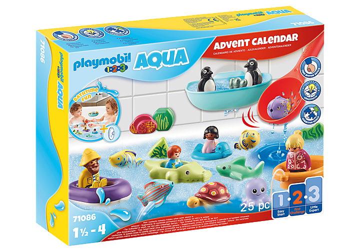 Playmobil Advent Calendar - PLAYMOBIL 1.2.3 Bathtime Fun product no.: 71086