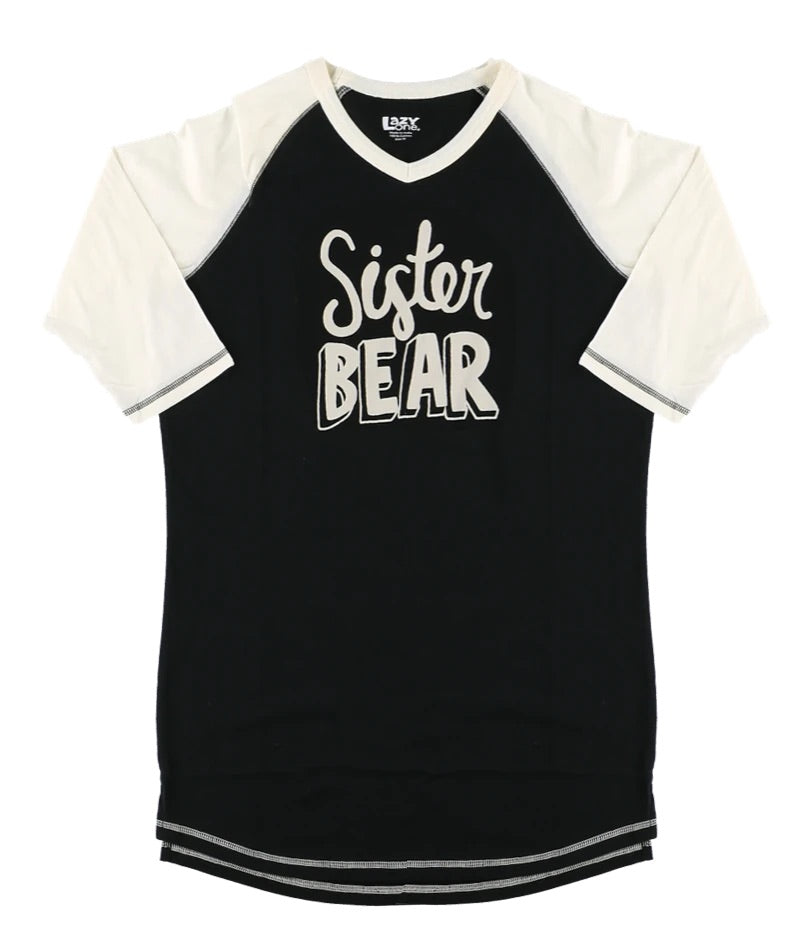 Lazy One - sister bear pj tee
