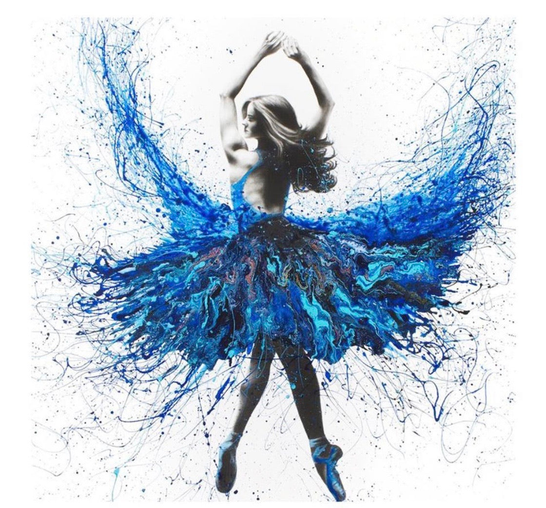 40 x 40 full square drill diamond painting - blue pointe