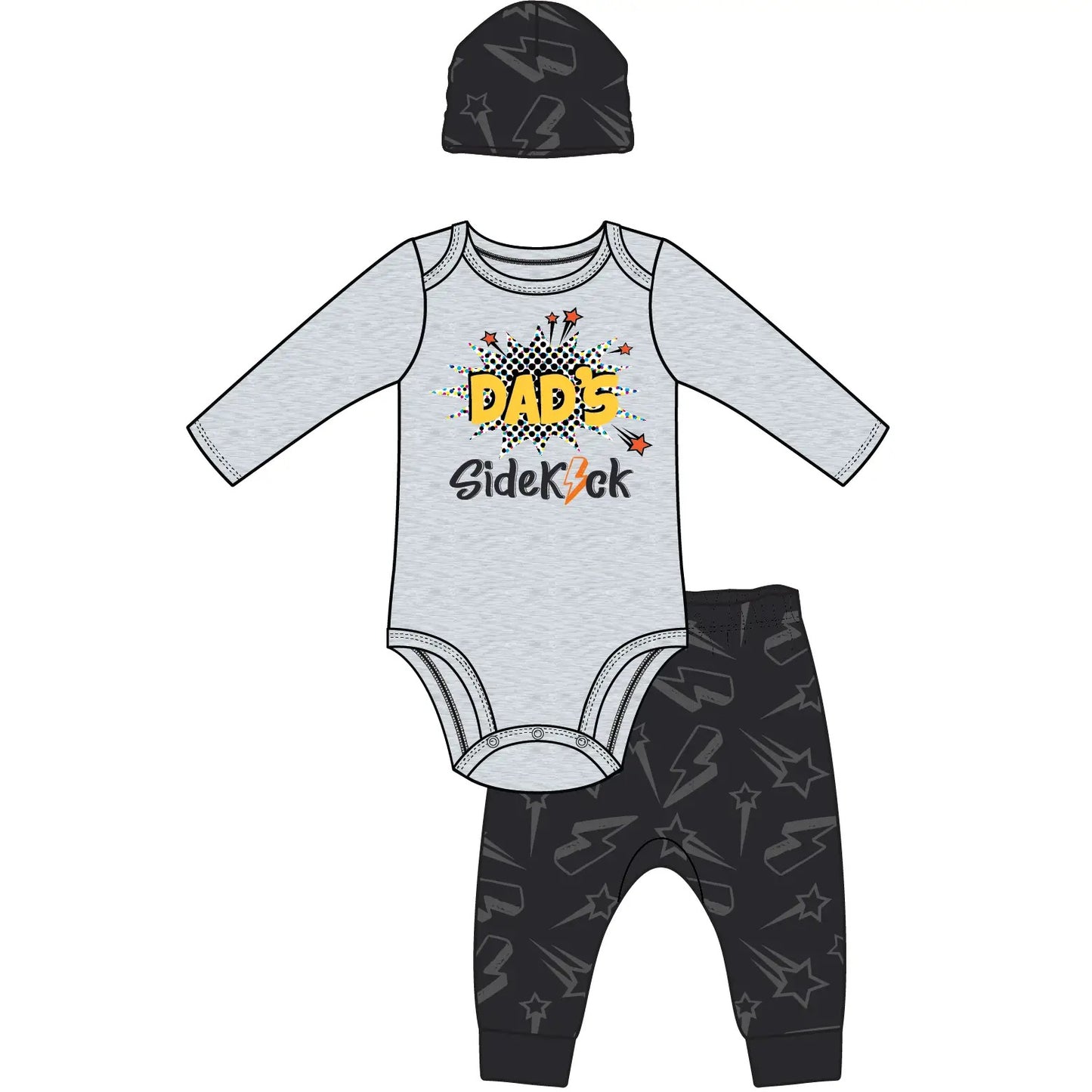Boys 3pc Pant set -Dad’s Sidekick