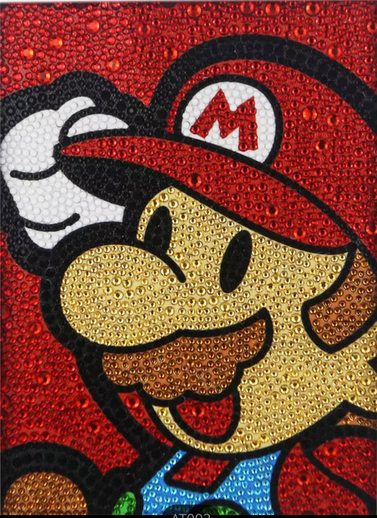 15 x 20 diamond painting (rhinestone) - Mario