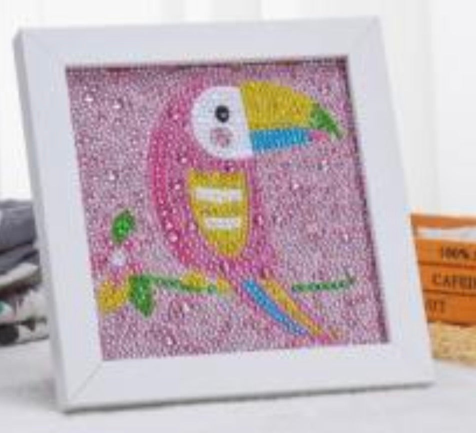 15 x 15 rhinestone drill diamond painting - toucan AT003