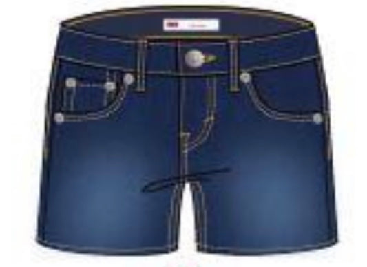 Levi's indigo shorty short