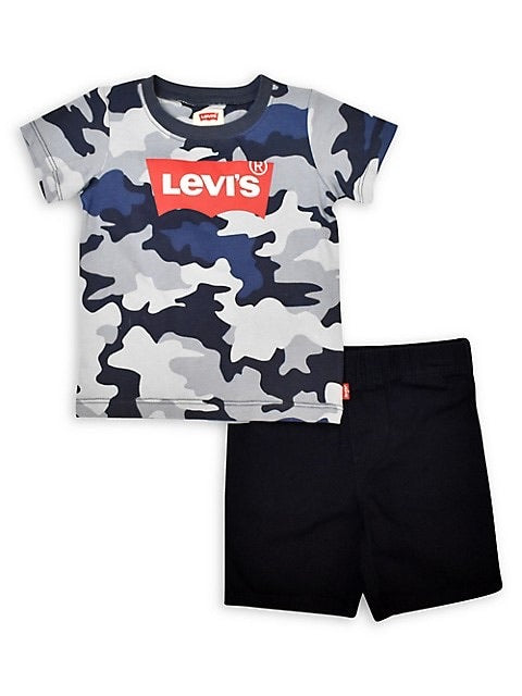 Levi's blue camo 2 pce