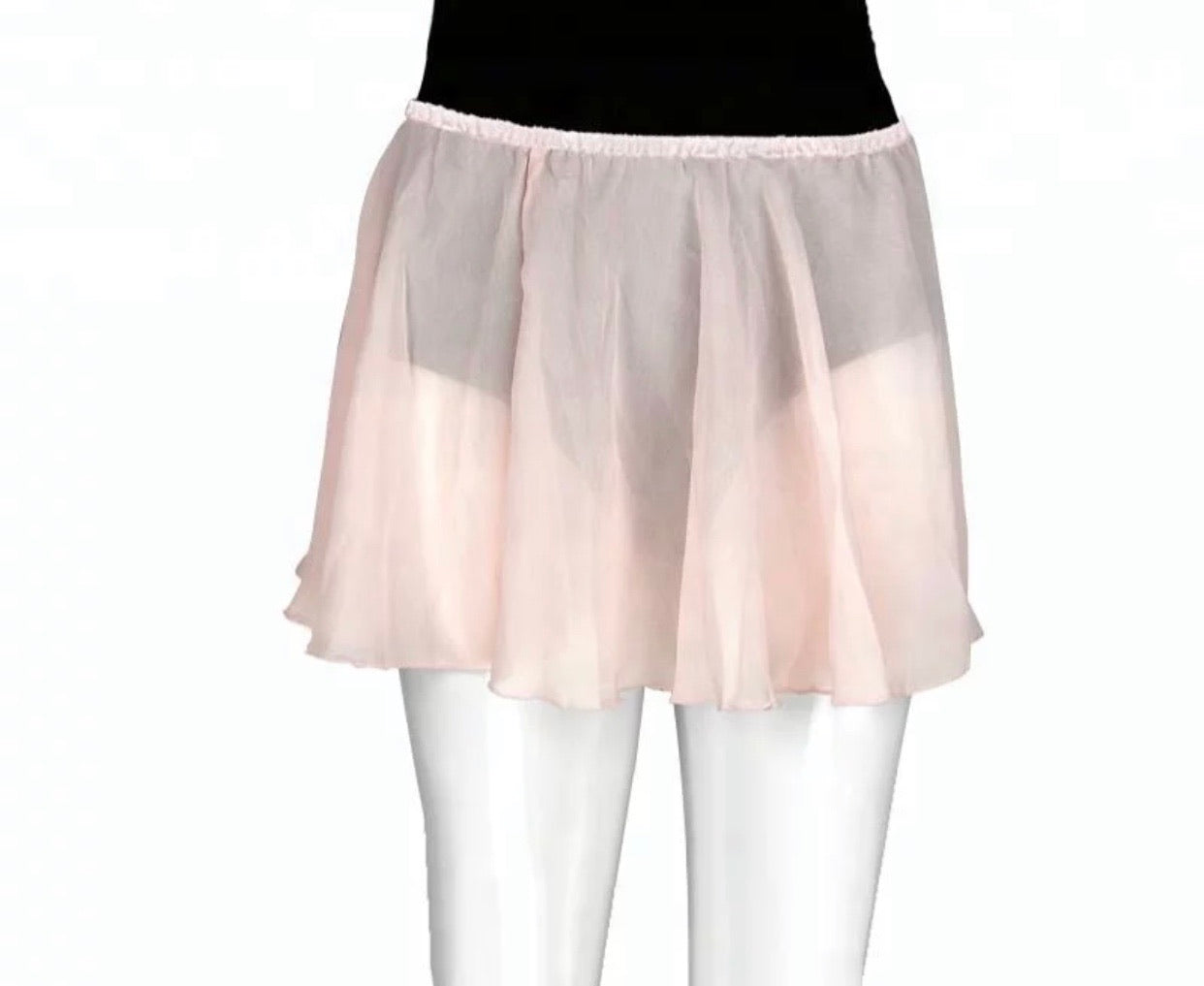 chiffon pull on dance skirt