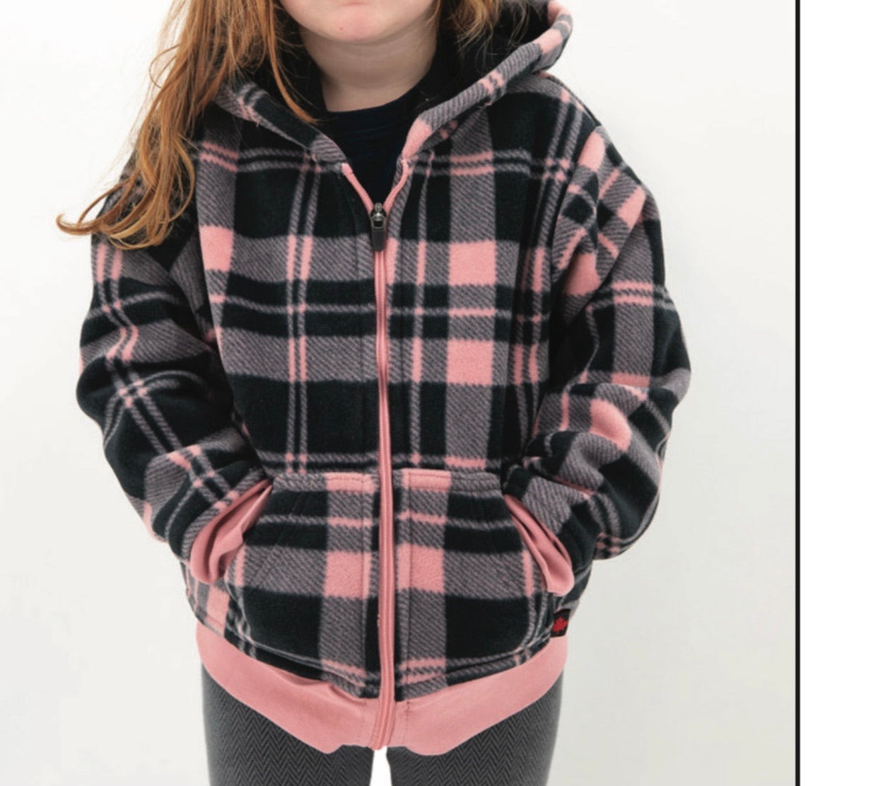 Lago pink checkered jacket/hoodie