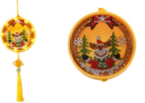 LED diamond painting lamp christmas theme