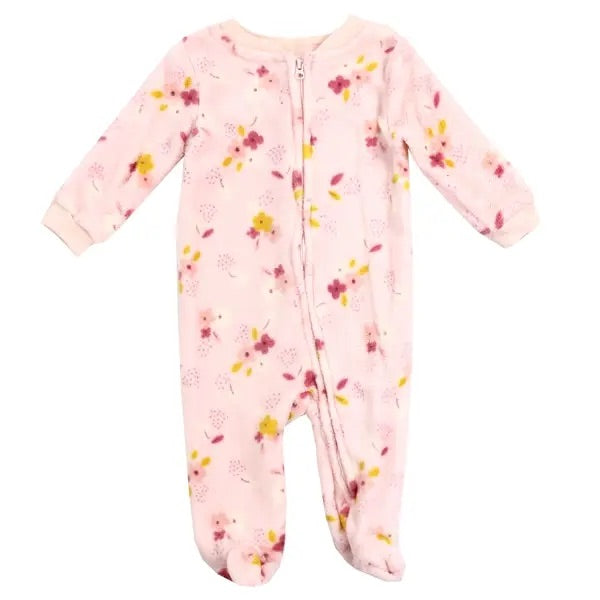 Girl’s Plush Footie- Wild Florals
