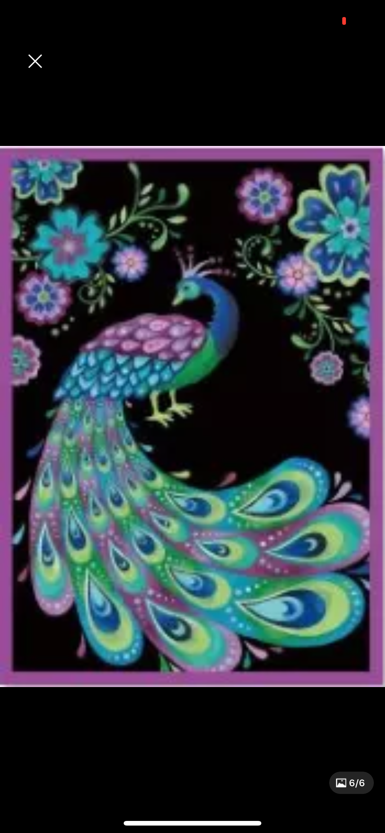 diamond painting notebook - peacock HM013