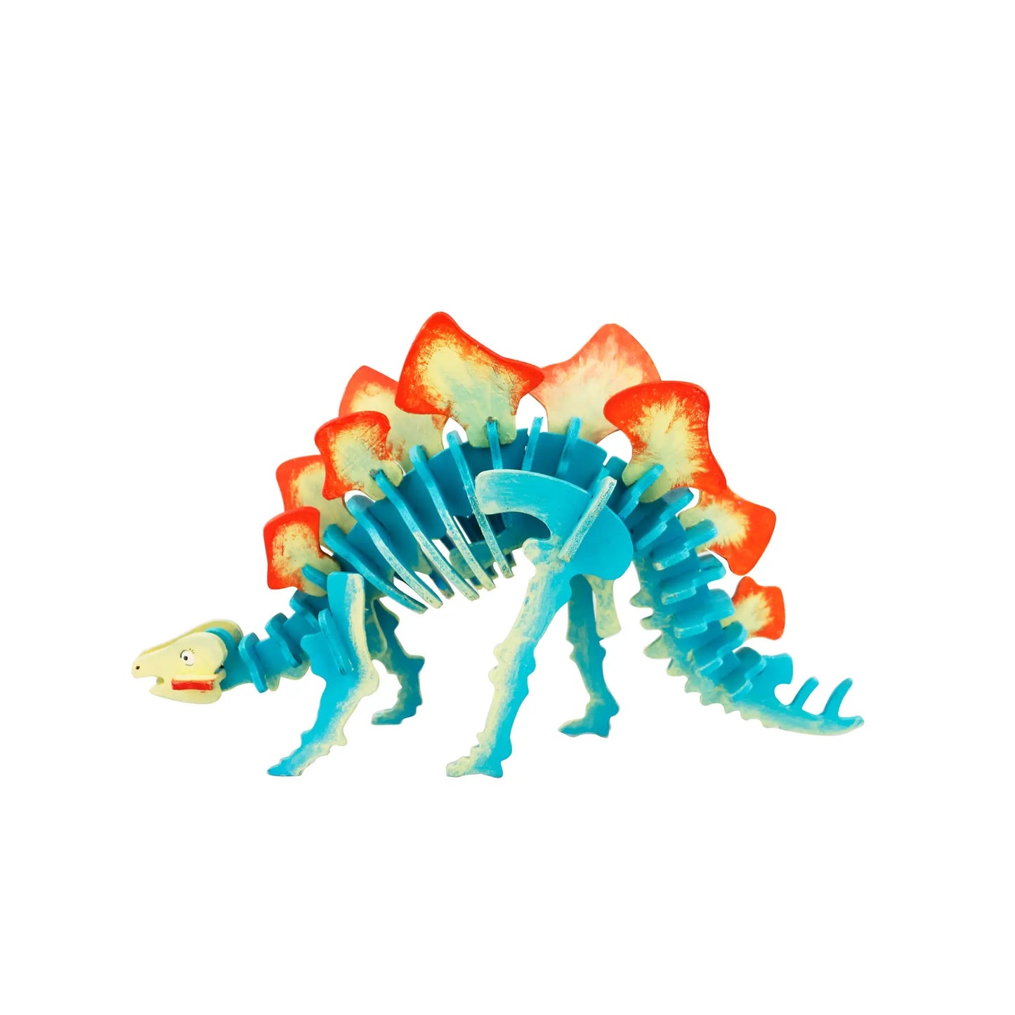 DIY 3D Wooden Puzzle Paint Kit: Stegosaurus