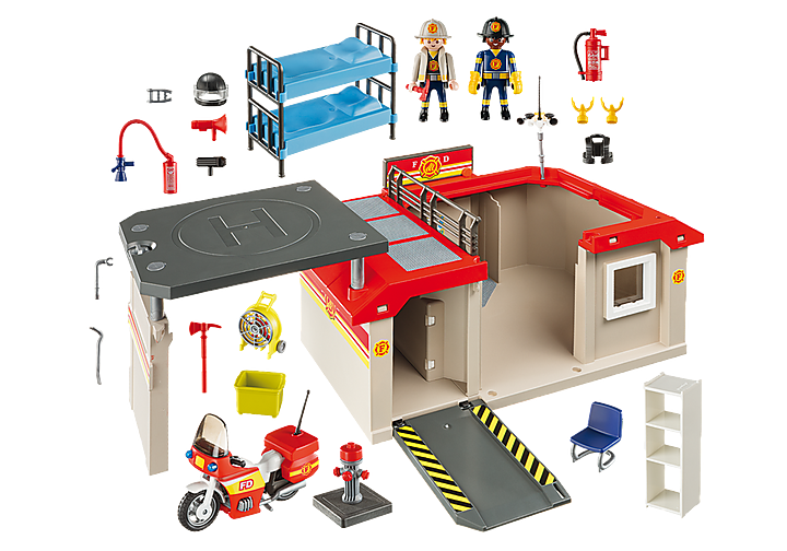 Playmobil Take Along Fire Station 5663