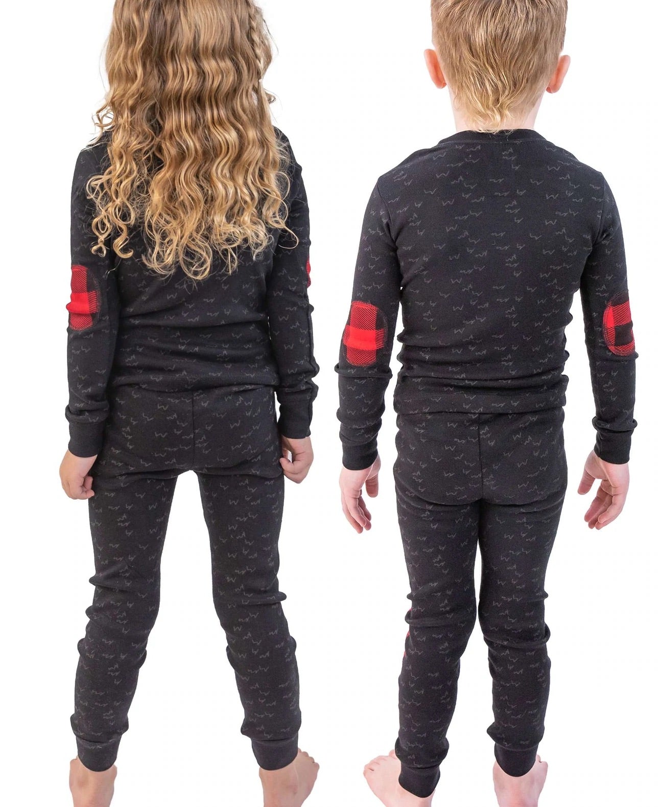 Lazy One Black Bear Kid's Long Sleeve PJ's