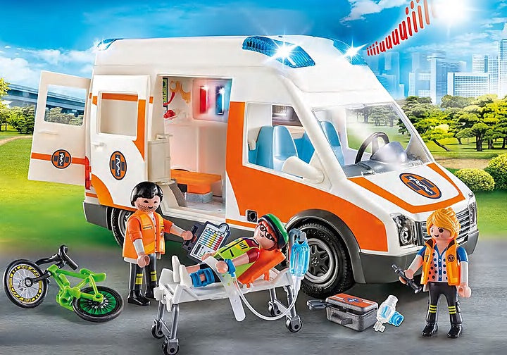 Playmobil Ambulance with Flashing Lights product no.: 70049