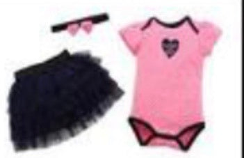 3 pce tutu dress - heart