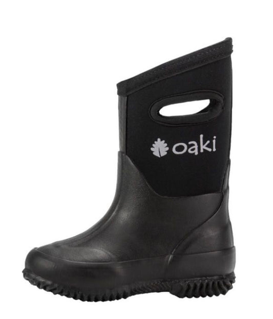 OAKI black snow/rain boot