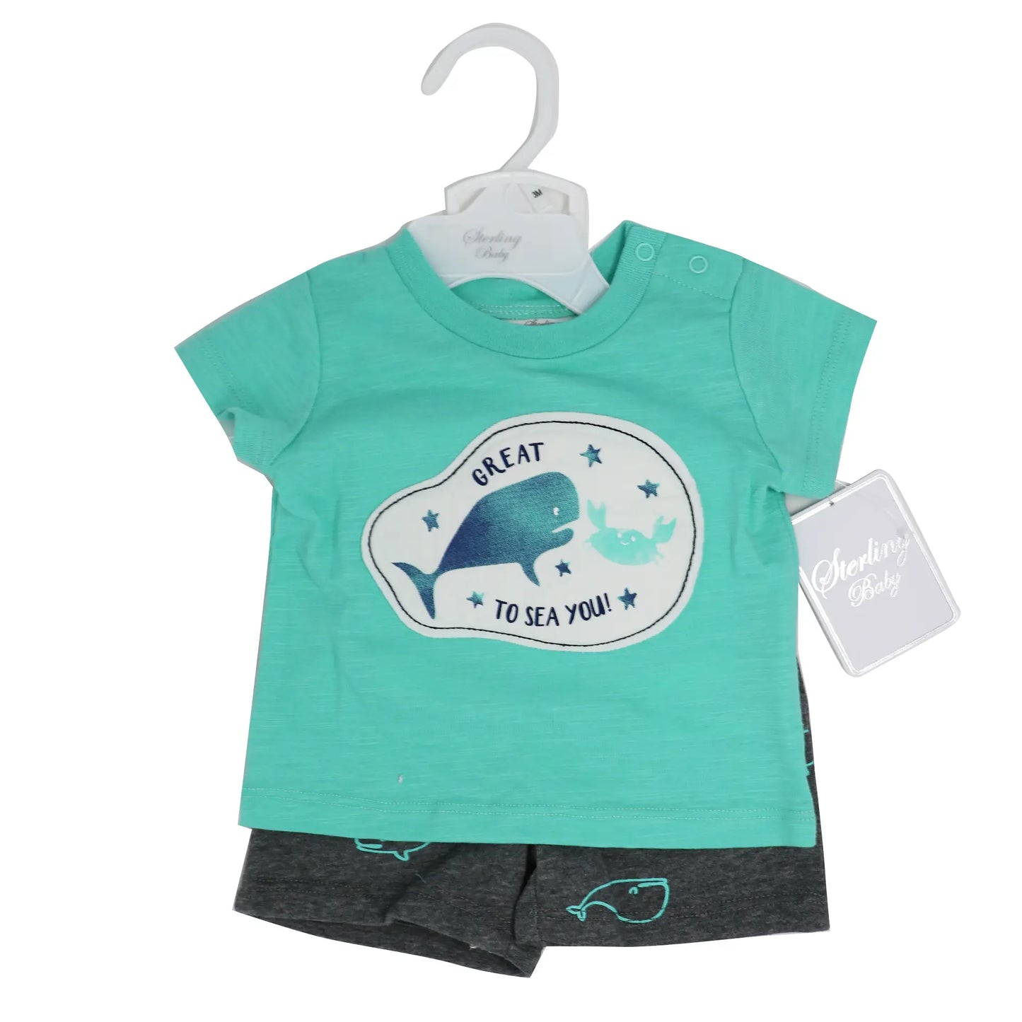 2 Piece Short Set : Great to Sea You