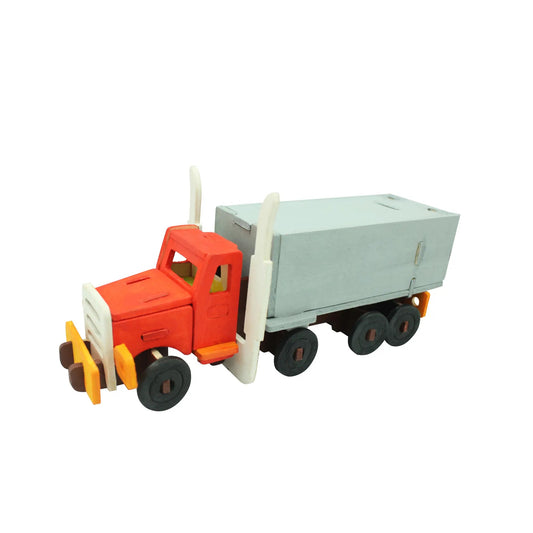 DIY 3D Wooden Puzzle Paint Kit: Truck