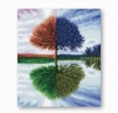 36 x 42 full square drill diamond painting BESTS-038 4 seasons