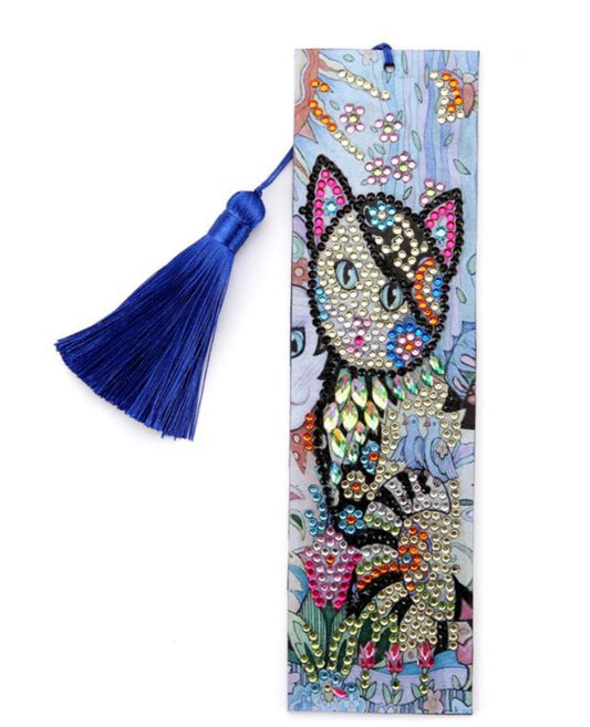 diamond painting bookmark - cat AA152