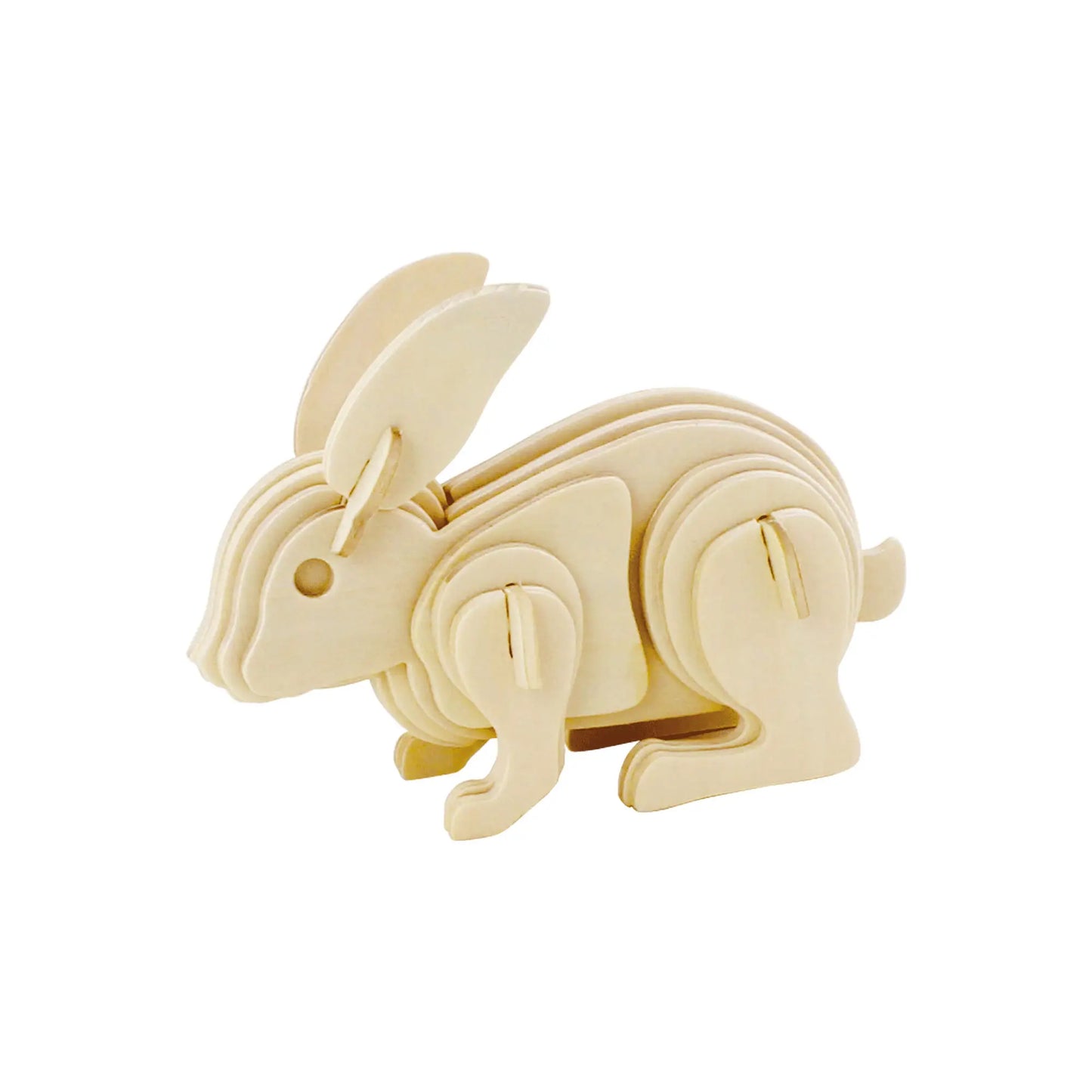 DIY 3D Wooden Puzzle: Rabbit
