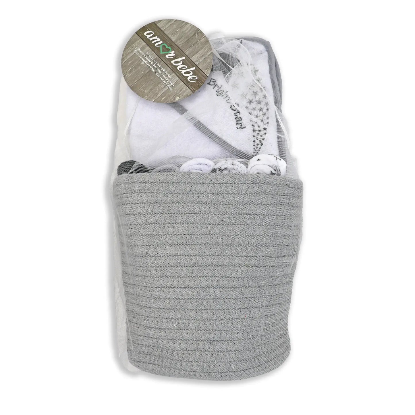 8 PIECE BABY BATH GIFT BASKET SET