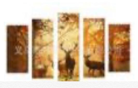 1 of 20 x 50 2 of 20 x 40 2 of 20 x 30 full square drill diamond painting - TA041 - deer