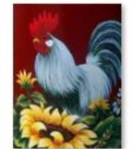 30 x 40 round diamond painting - rooster