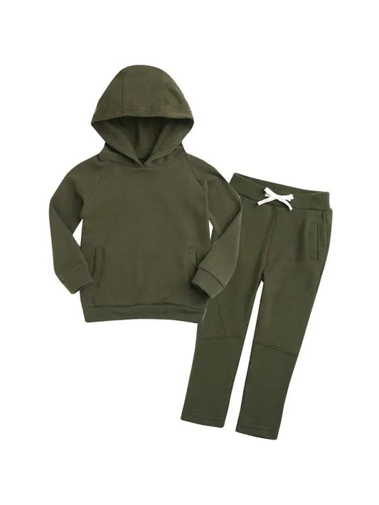 Khaki- Hoodie & Pants Set