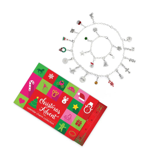 Christmas Advent Jewelry Calendar- Bracelet,Necklace,Charms