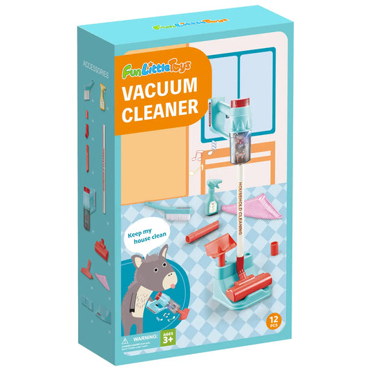 14 Pcs Kids Vacuum Cleaner Toy Set Toy Vacuum Cleaner