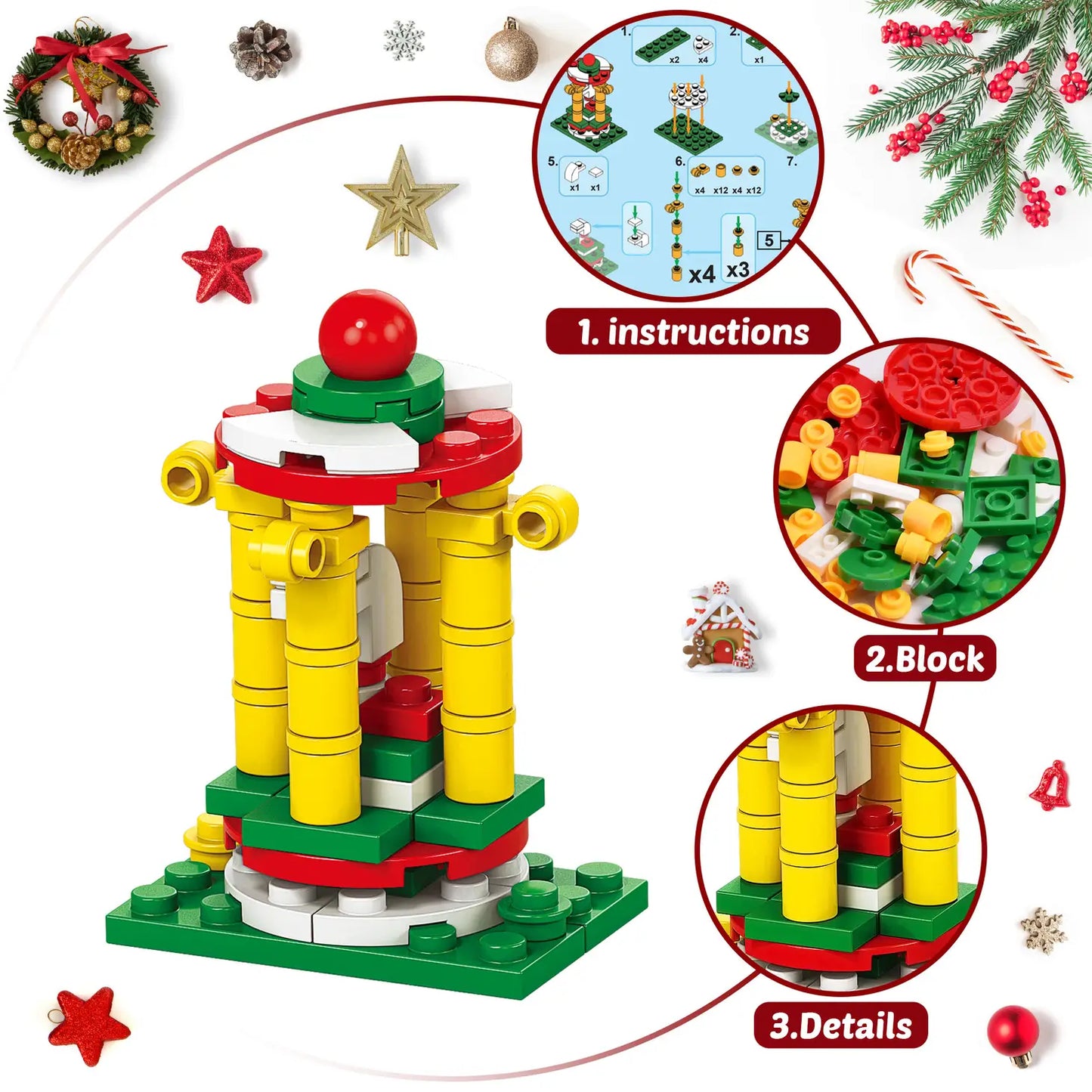 2023 Advent Calendar: 6-in-1 Christmas Building Blocks