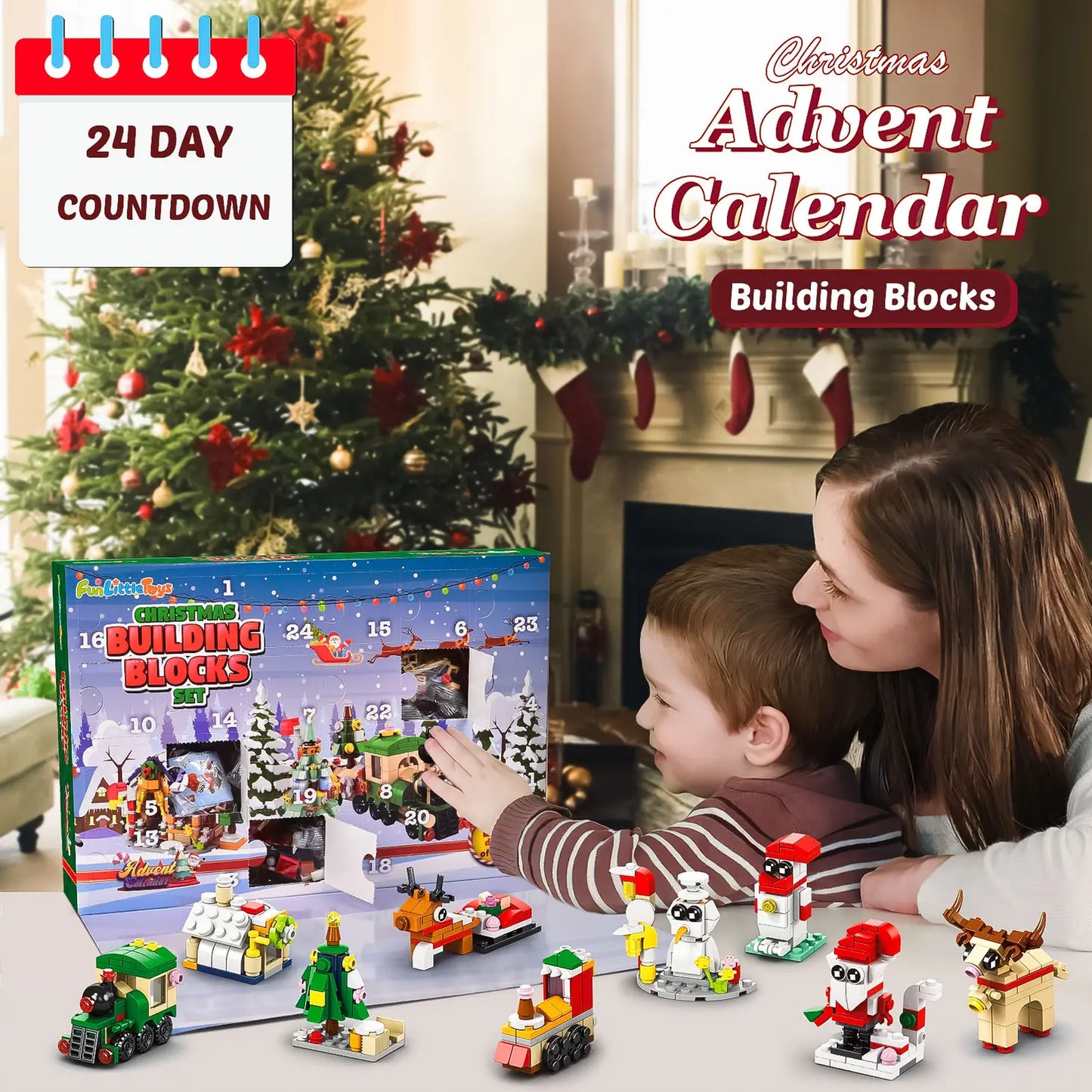 2023 Advent Calendar: Christmas Countdown Blocks