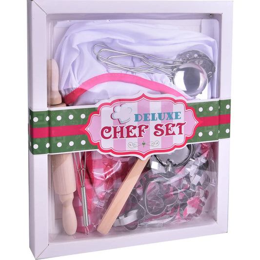 32 Pcs Chef Dress Up Clothes Play Kitchen Accessories Set