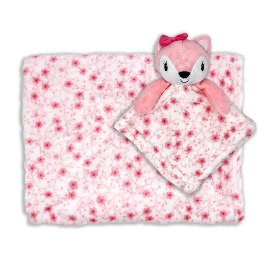 Animal Blanket And Nunu Set-Fawn