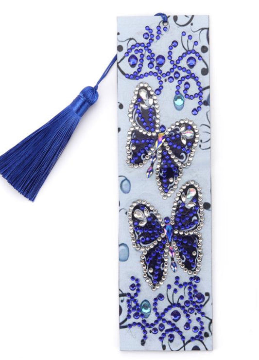 diamond painting bookmark - blue butterfly AA157 No