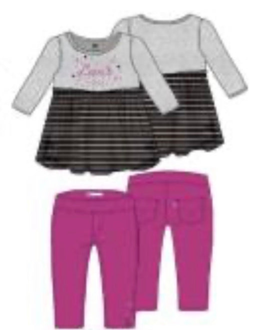 levis heather grey tunic set