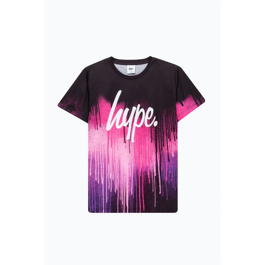 Girls Hype t-shirt - pink/purple drip