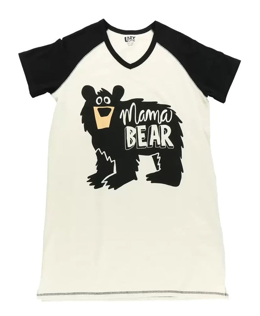 Lazy One Bear Family Mama Bear night shirt