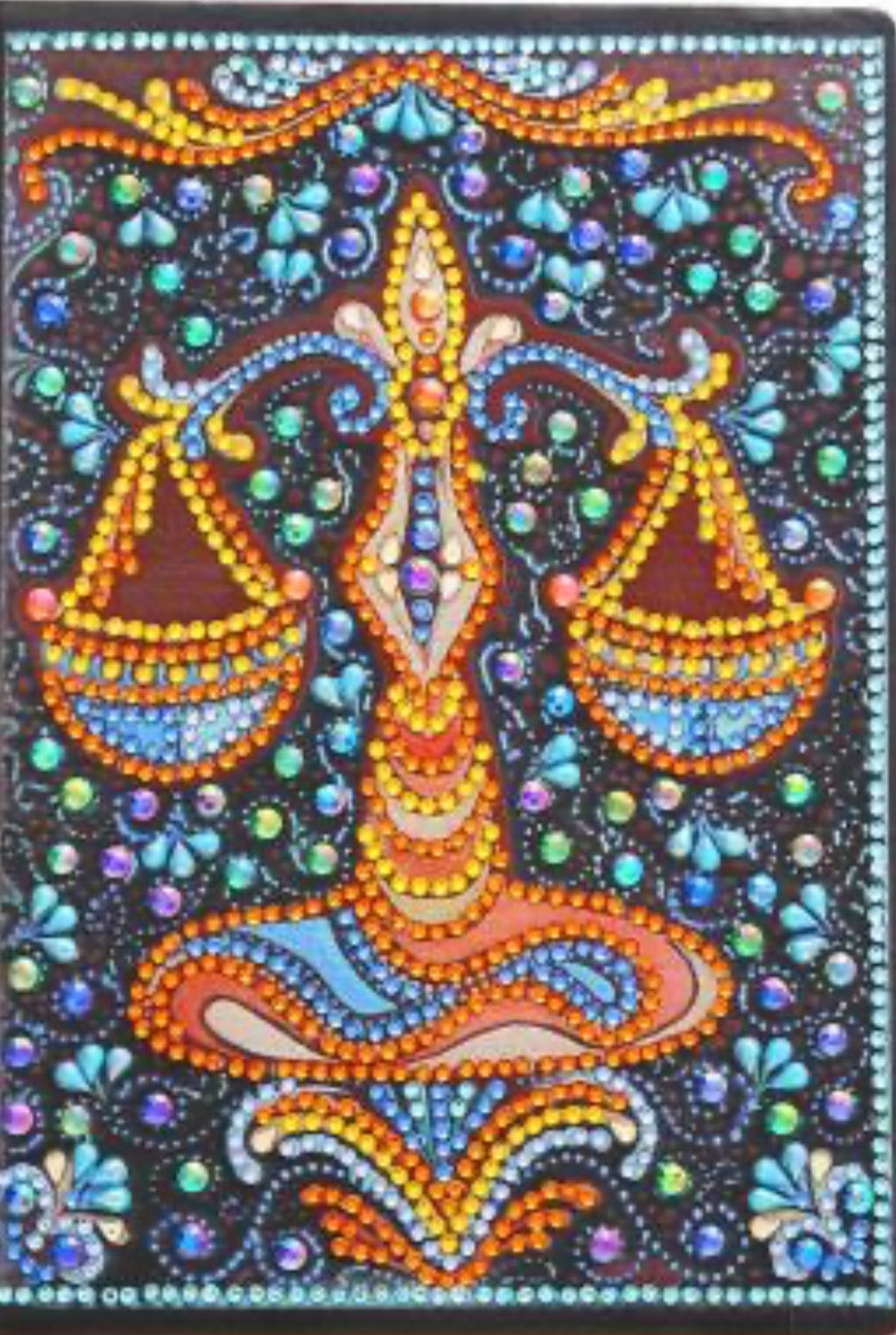 diamond painting notebook - scales of justice HM006
