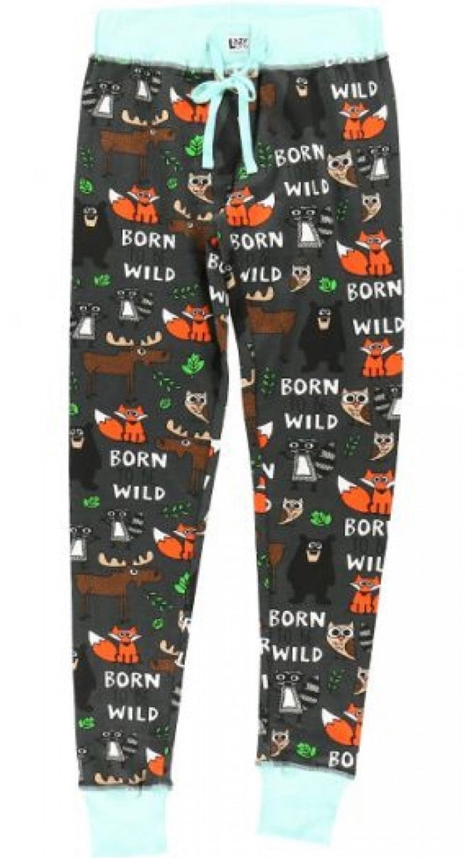 Lazy one adult born to be wild pj pants