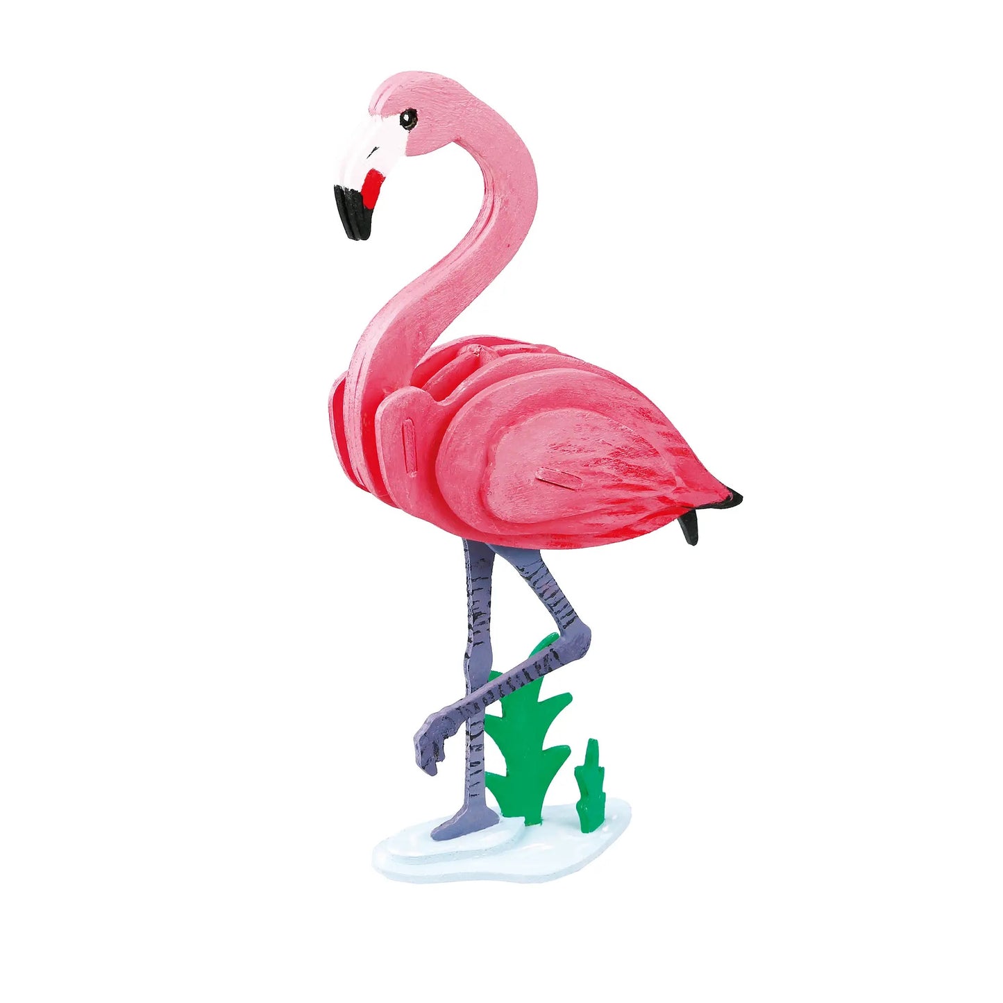 DIY 3D Wooden Puzzle Paint Kit: Flamingo