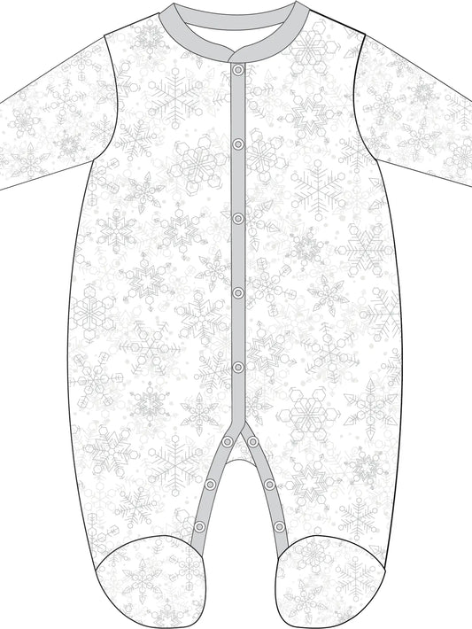 Holiday All Over Print Sleeper: Snowflake