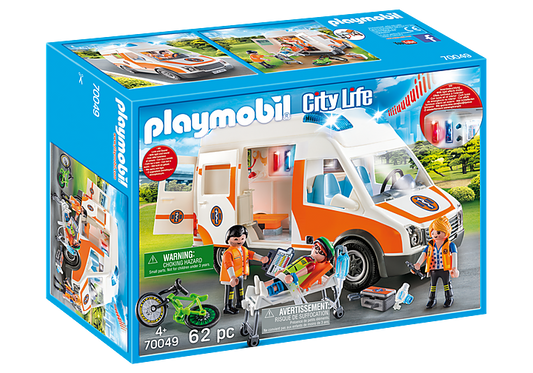 Playmobil Ambulance with Flashing Lights product no.: 70049