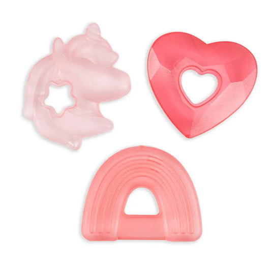 Cutie Coolers™ Water Filled Teethers (3-pack) unicorn