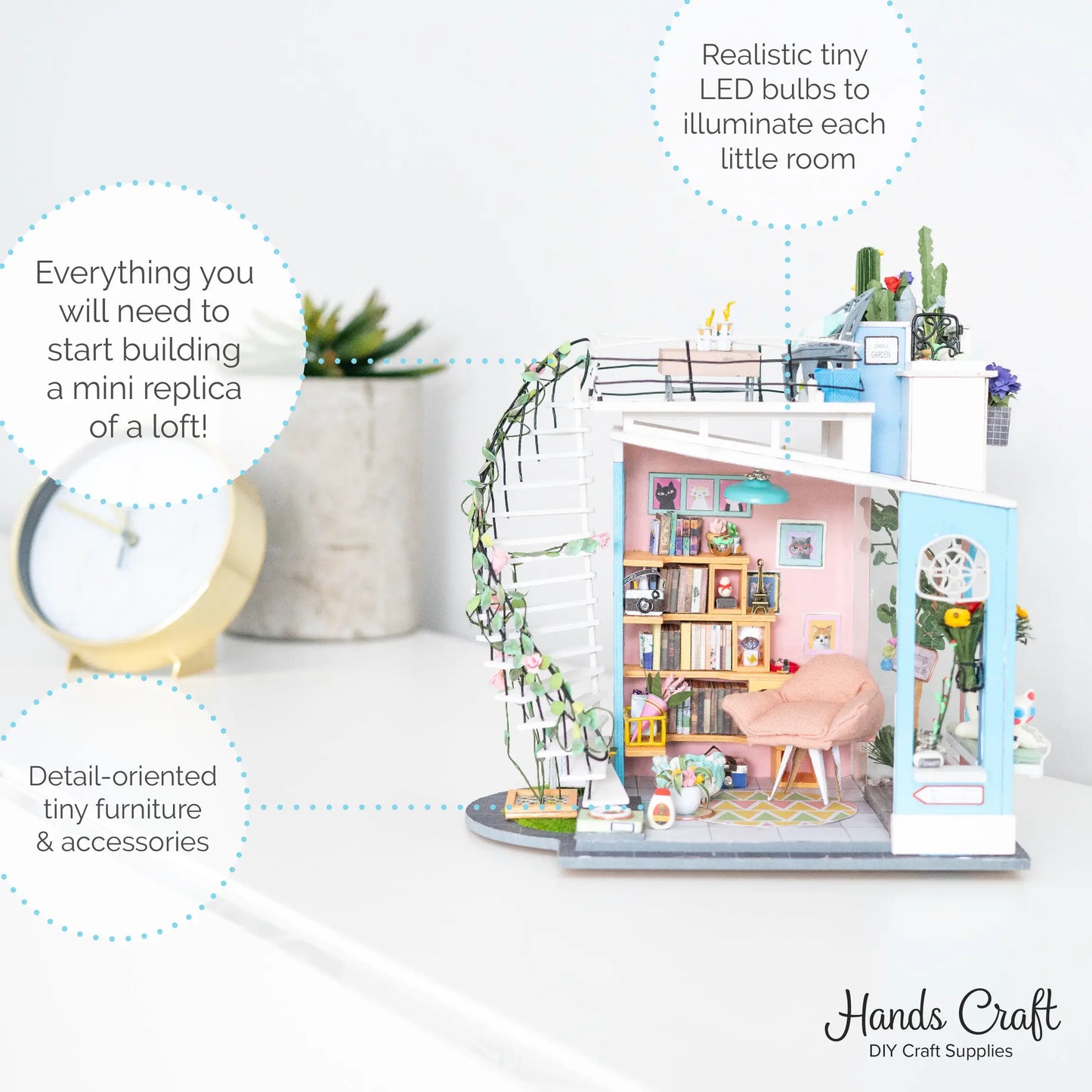 DIY DIY Miniature House Kit: Dora's Loft