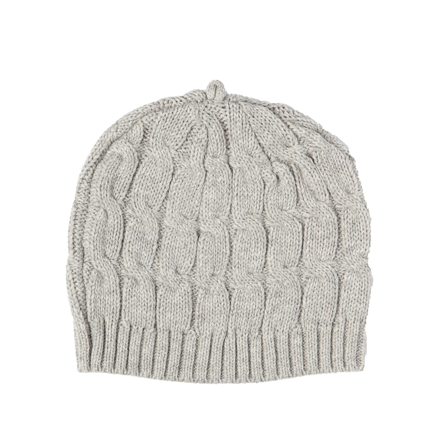 Cable Knit Hat - Grey