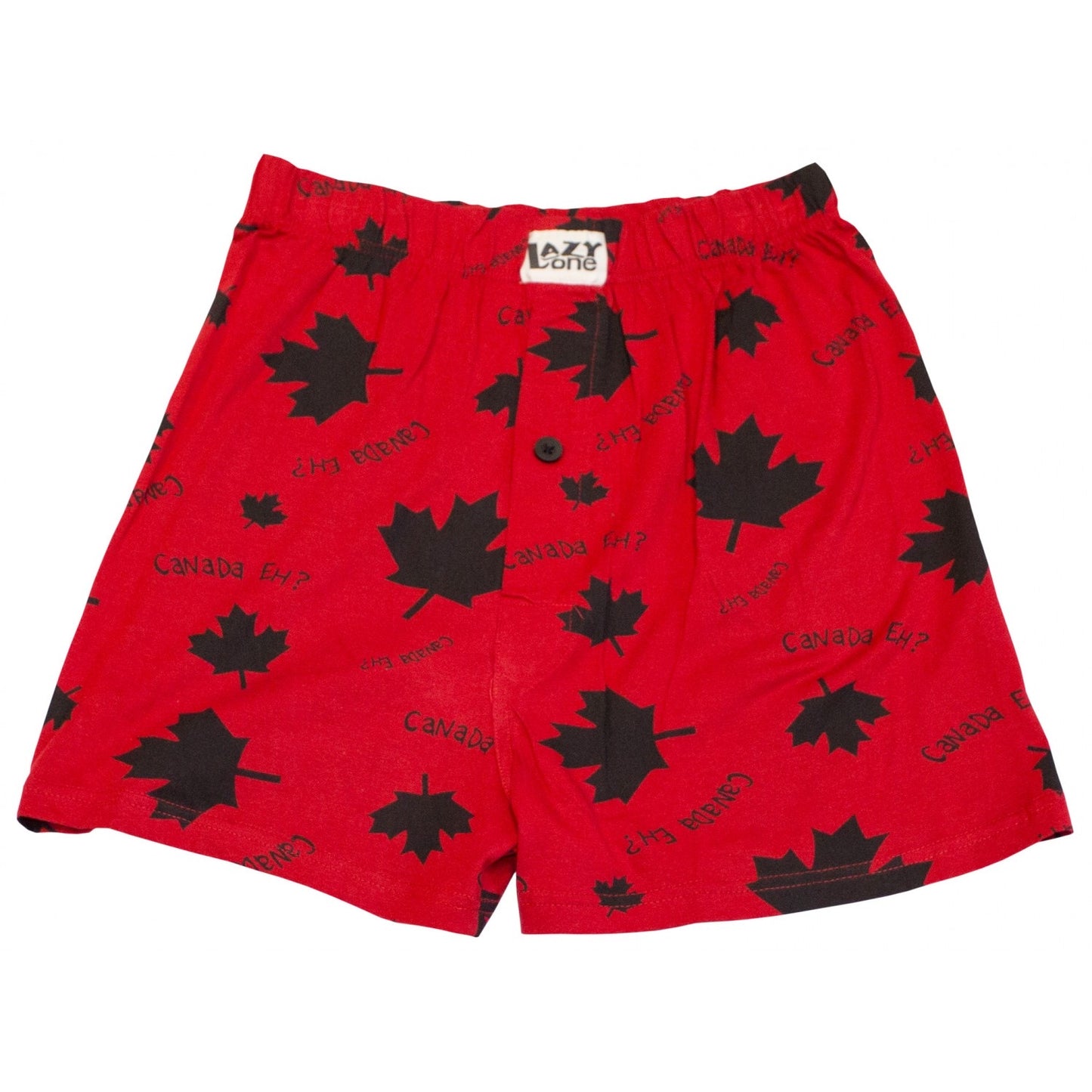 Lazy One unisex boxer shorts - red canada eh?