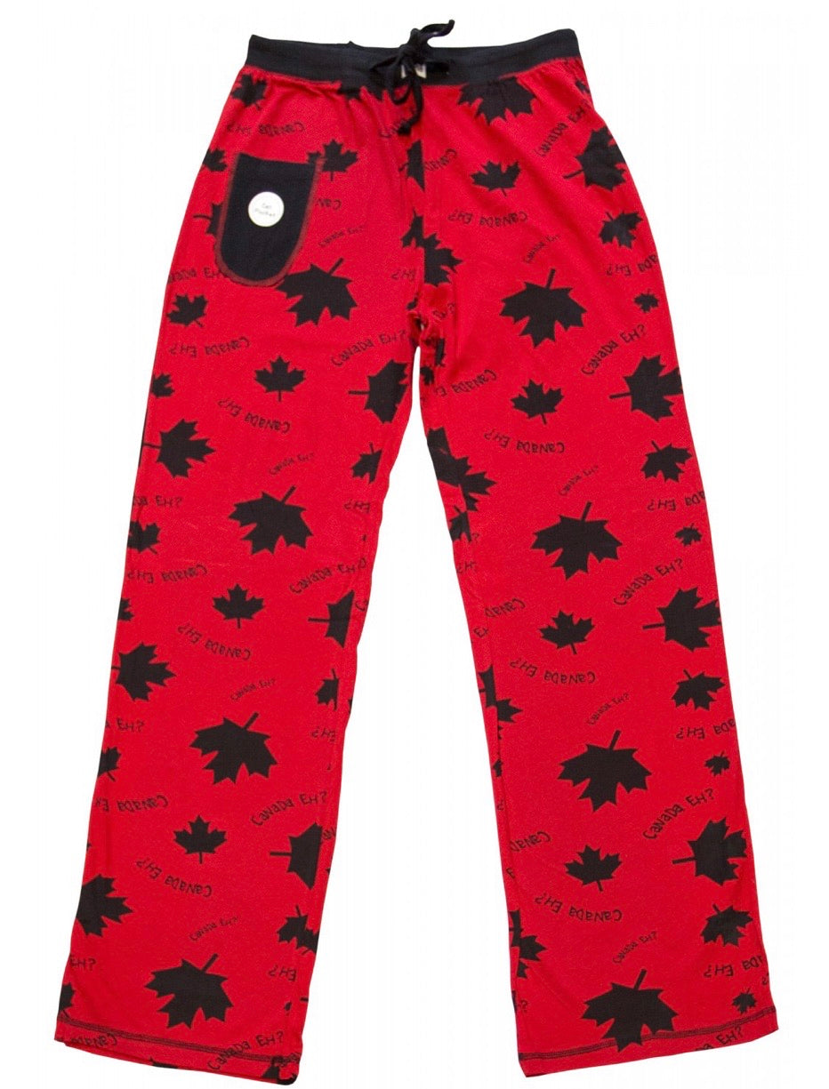 lazy one - canada eh yoga pant red